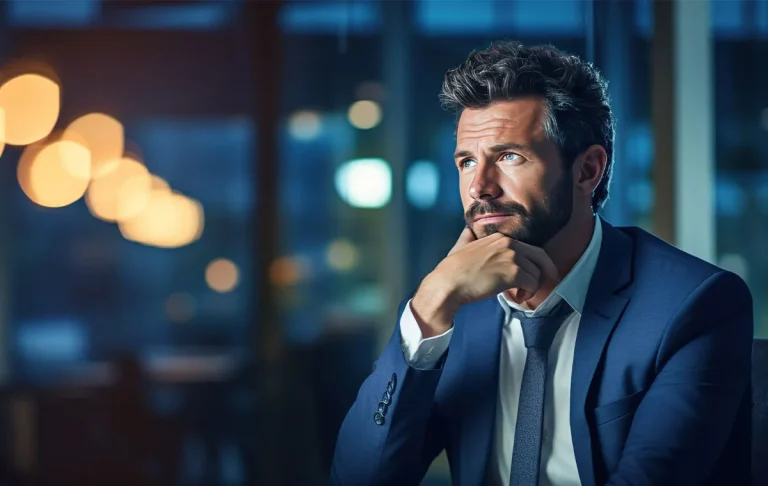 Founder contemplating executive assistant career growth and retention strategies