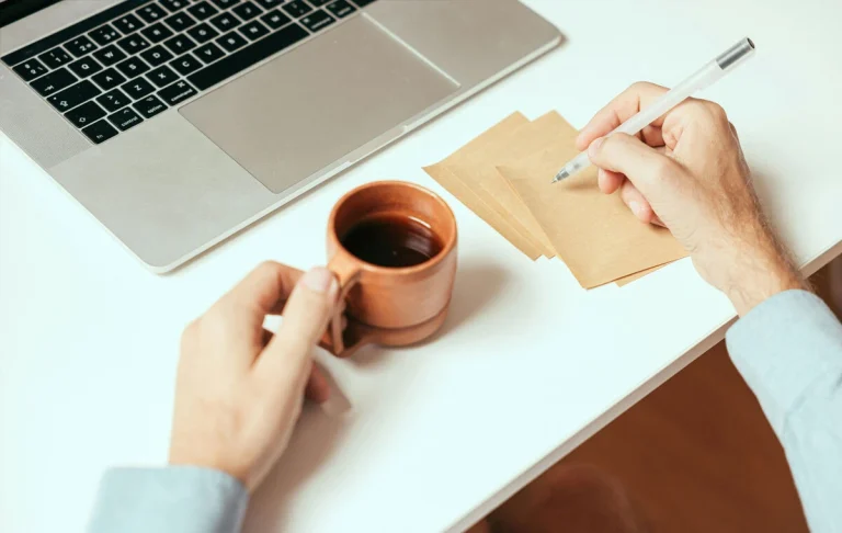 Calendar management for founders: organized workspace with minimal scheduled commitments and protected focus time