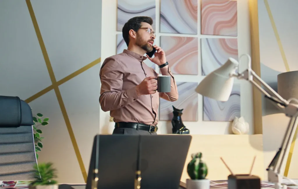 Remote executive assistant on business call demonstrating global talent collaboration and communication lacking reverse brain drain.