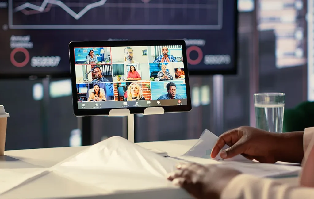 Scale faster internationally using remote team video meetings with global talent across multiple time zones for business growth