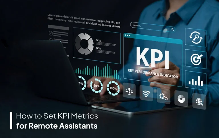 kpi metrics for remote assistants to track performance and business impact ✅ CAPTION