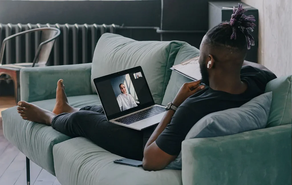 Remote work community enabling collaboration and communication across time zones