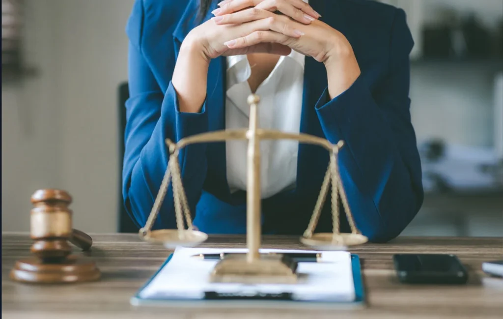 Remote law firm bookkeeper managing trust account records securely