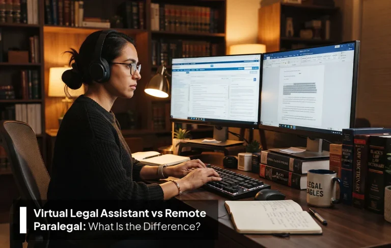 Virtual Legal Assistant vs Remote Paralegal differences