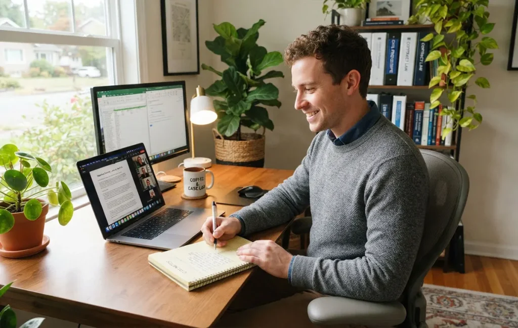 A secure digital workspace answering the question can paralegals work from home while maintaining client confidentiality.