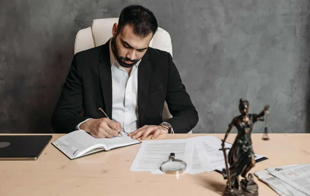 Attorney supervising tasks completed by freelance paralegal services.